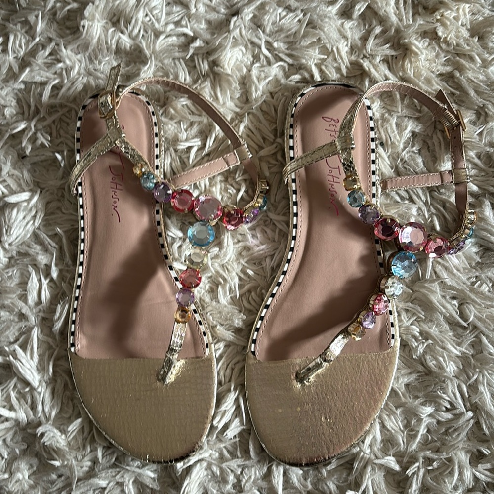 Betsy Johnson Rhinestone Sandals